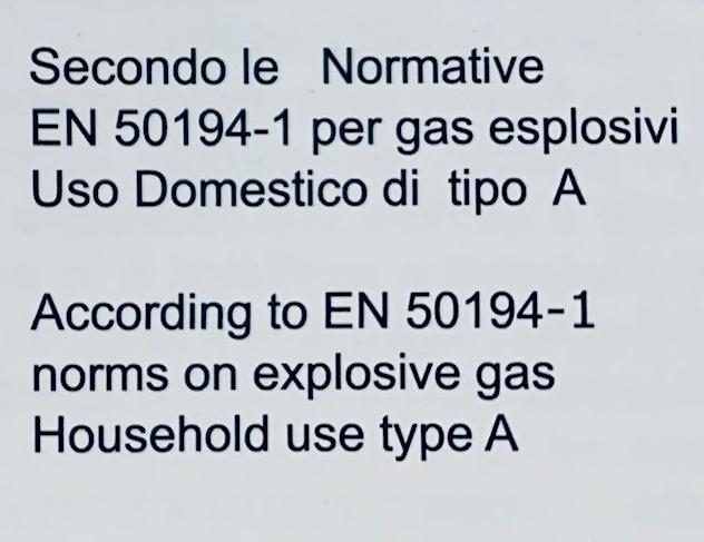 Rilevatore fughe gas metano completo di valvola ottone 3//4 DN 20
